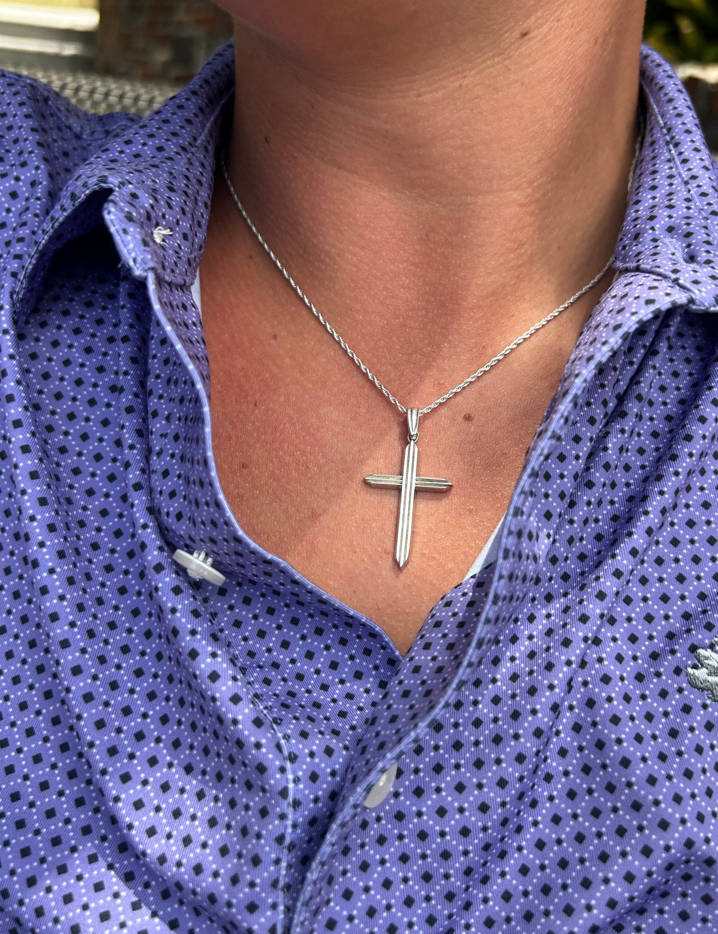 Tapered Cross Pendant