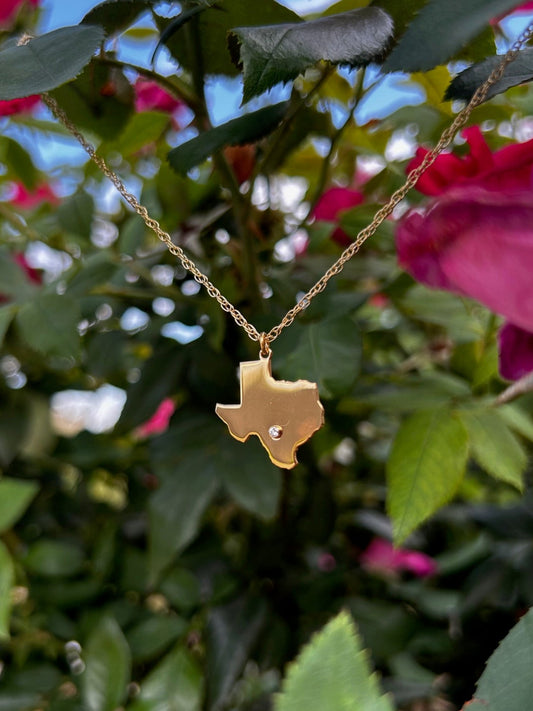 Custom Natural Diamond Accent City Necklace