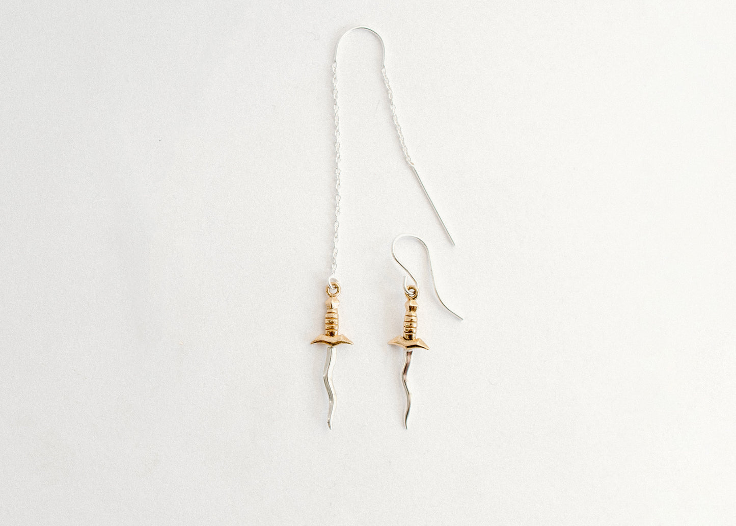 Silver Dagger Earrings