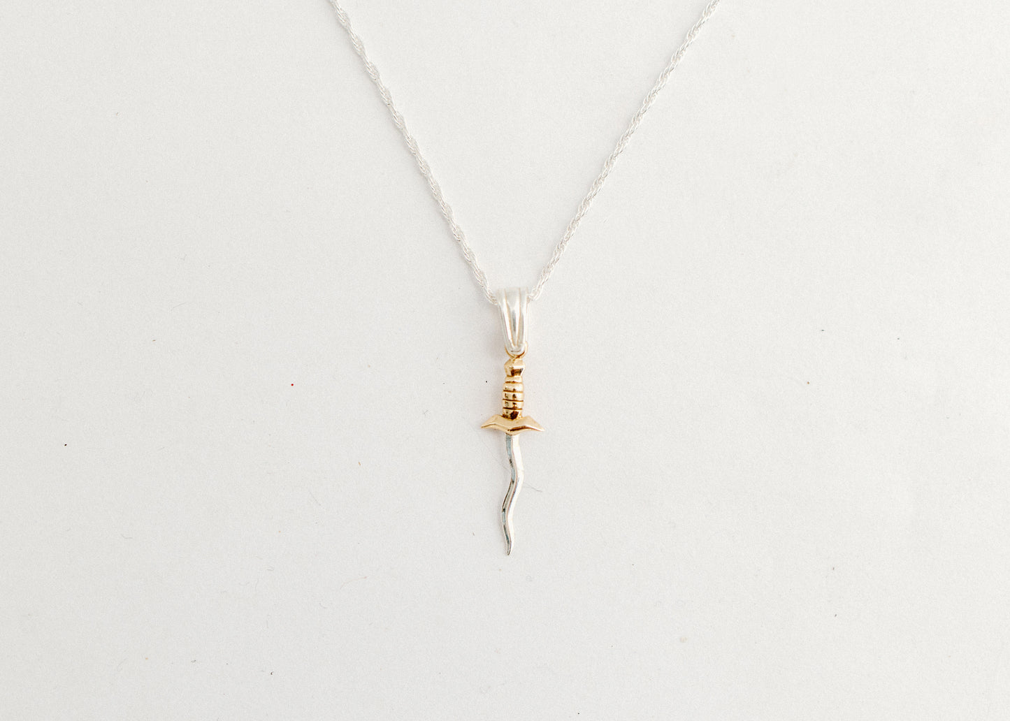 Silver Dagger Necklace